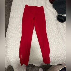 rare Lululemon red leggings